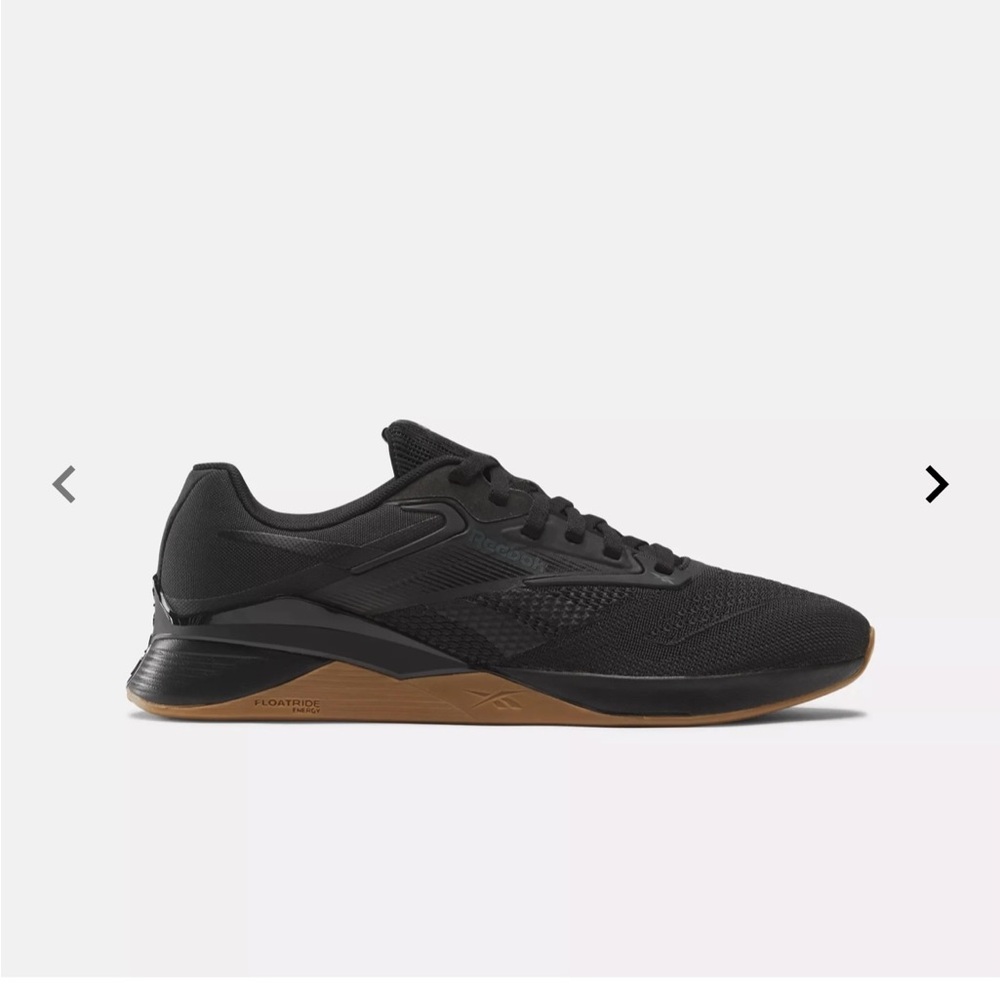 Reebok Black Athletic Trainer with Gum Sole Accent